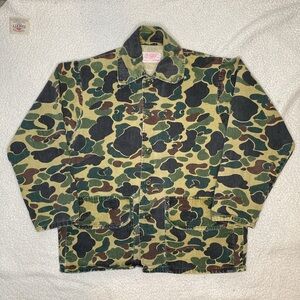 Vintage Saftbank Jim Catfish Hunter Camouflage Shacket: Size Medium